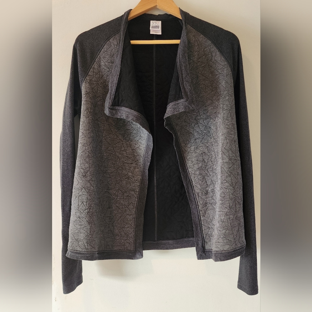 VSX by Victoria Secret Gray Open Front Lightweight Jacket Sz S/P - Never Worn